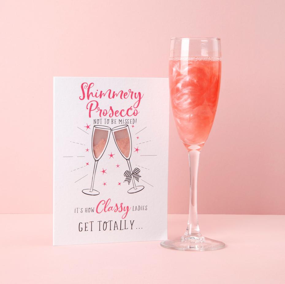 Shimmery Prosecco not to be missed. It's how classy ladies get totally...